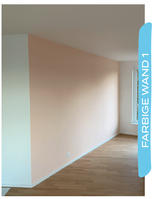 Farbige Wand als Referenzarbeit von Mister Flury